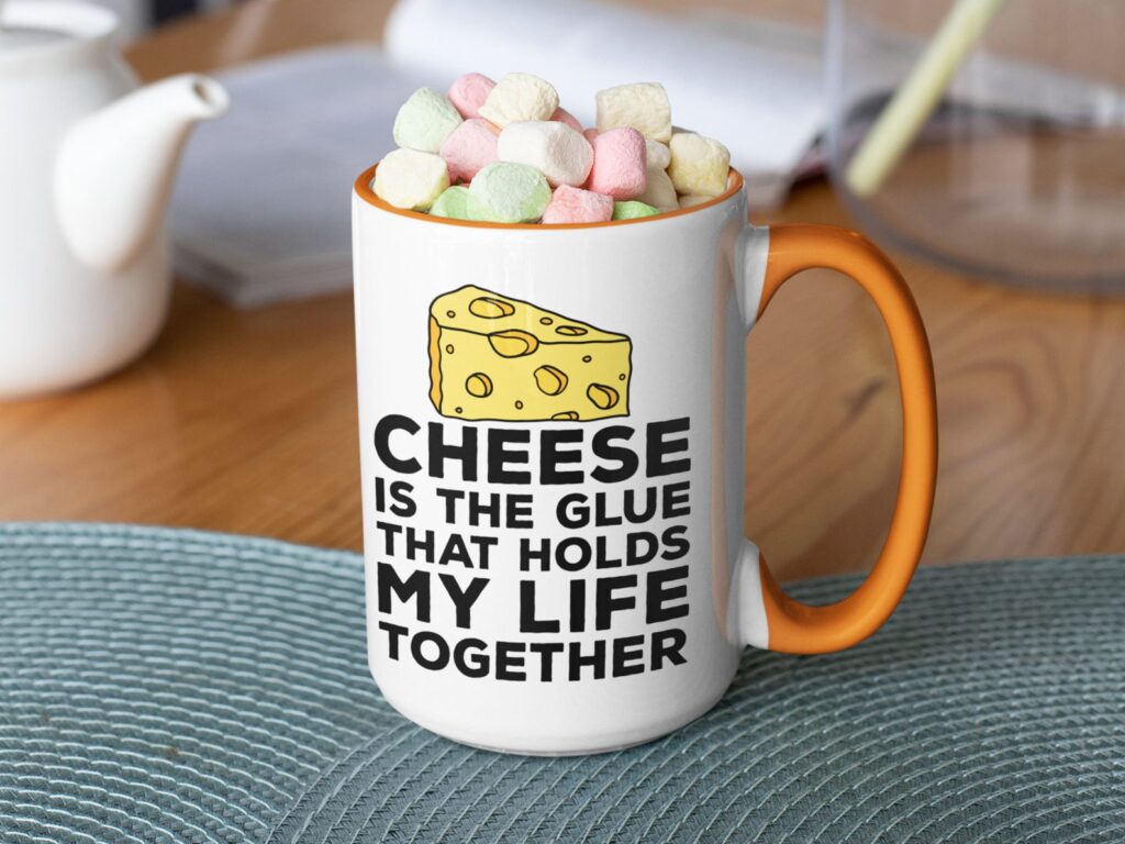 Novelty cheese mug